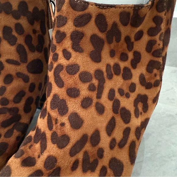 Women’s A New Day Target The Valerie Microsuede City Ankle Leopard Print Booties - Picture 8 of 16